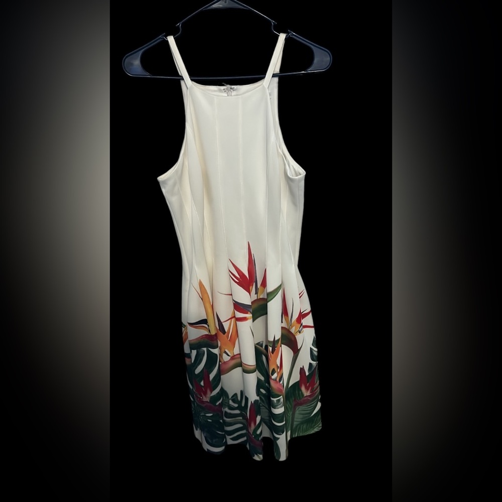 Calvin Klein floral dress.